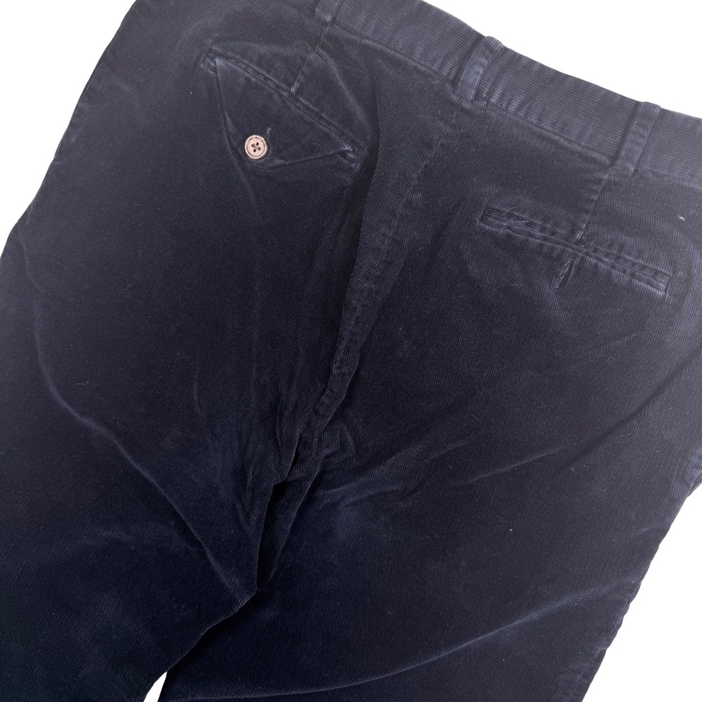 Ralph Lauren Golf Pants Women 8 Navy Blue Corduroy Straight Leg Stretch Trousers